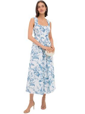 Hyacinth House Maizie Maxi Dress in Dusty Blue Floral XSmall New Womens